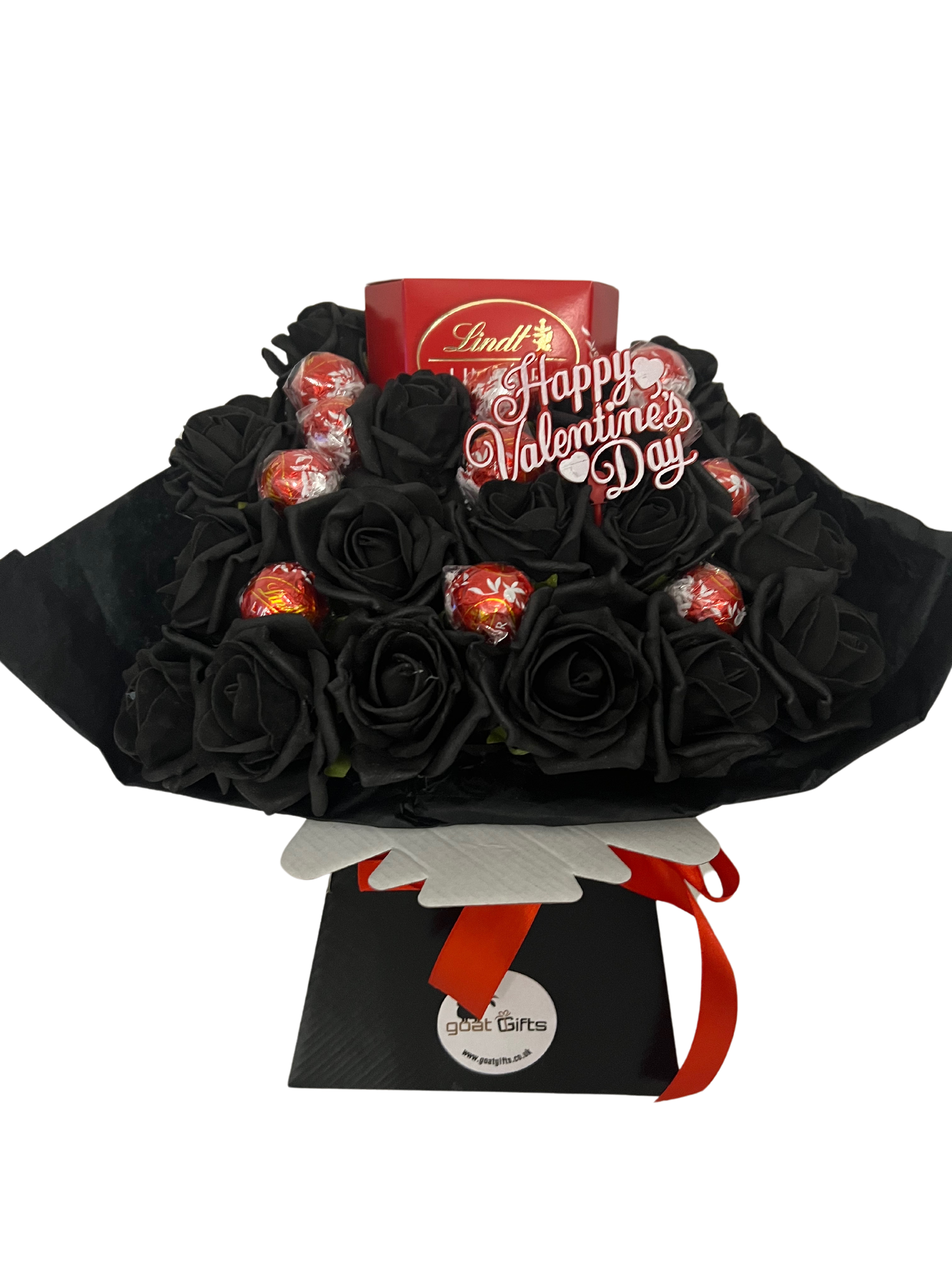 Lindt Lindor Milk Chocolate & Roses Valentine's Day Bouquet – Goat Gifts