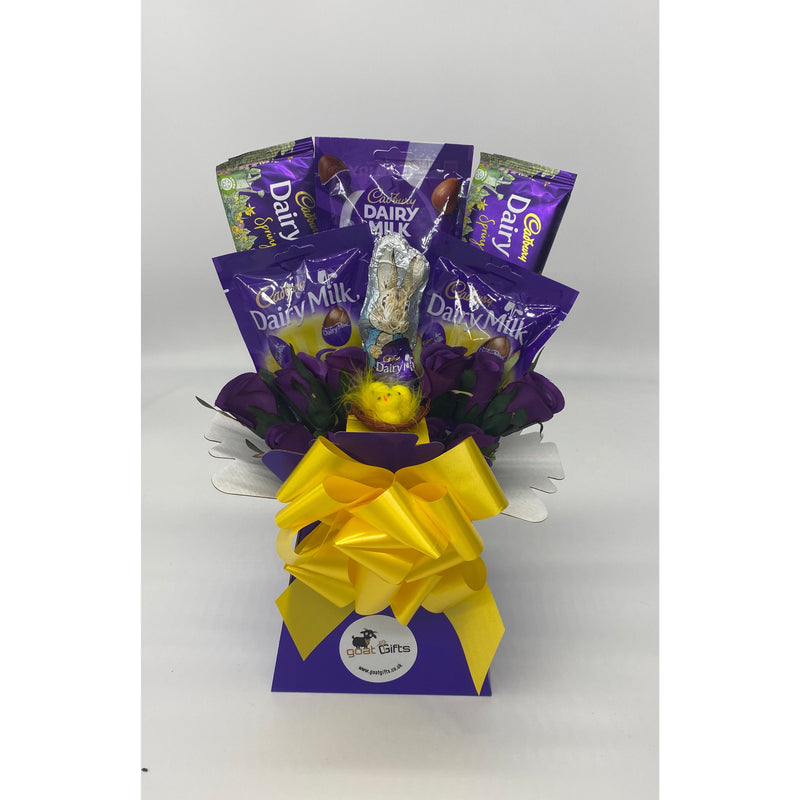 Cadburys Dairy Milk With Silk Flowers Chocolate Easter Bouquet