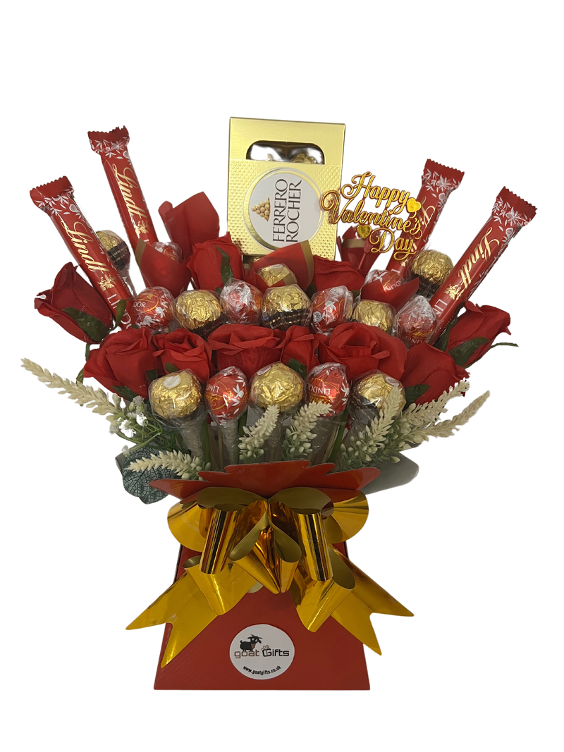Ferrero Rocher & Lindt Lindor With Roses Valentine&
