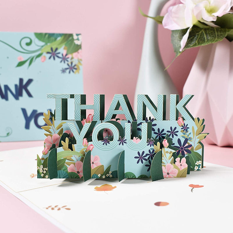 Thank you 3D Pop Up Greetings Card