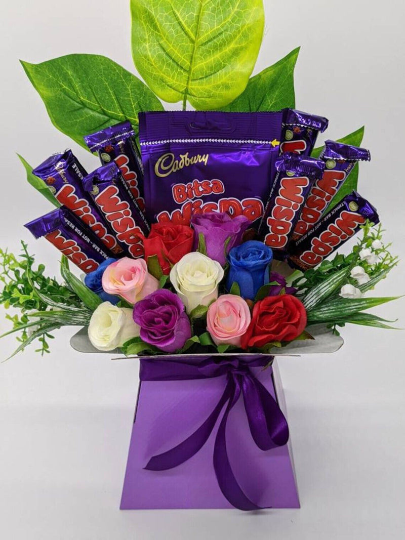 Rainbow Wispa Chocolate Bouquet