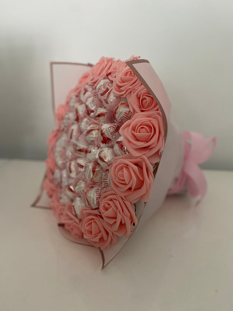 Raffaello With Roses Hand-Tied Bouquet
