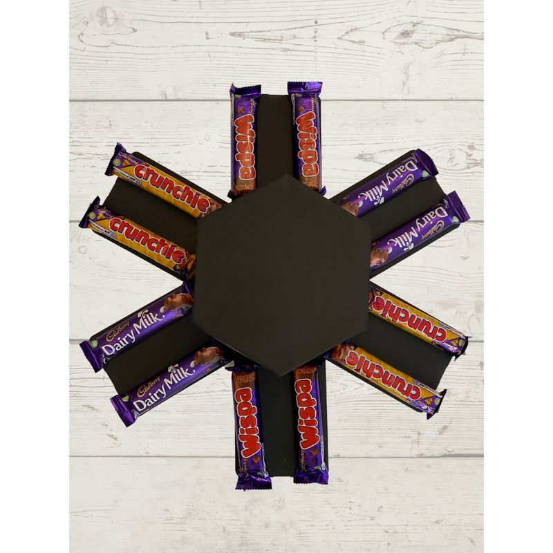 Black Cadburys Assorted Chocolate Explosion Reveal Box