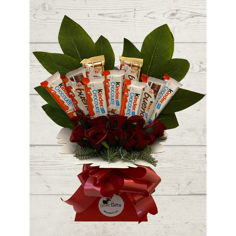 Large Kinder Bueno Assorted Silk Bouquet