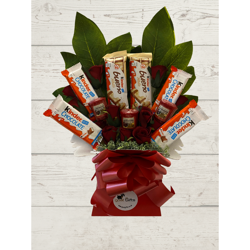 Assorted Kinder & Yankee Candle Silk Bouquet