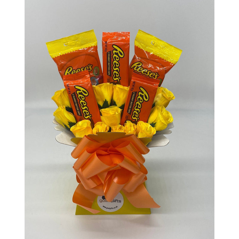 Reeces With Silk Flowers Easter Chocolate Bouquet