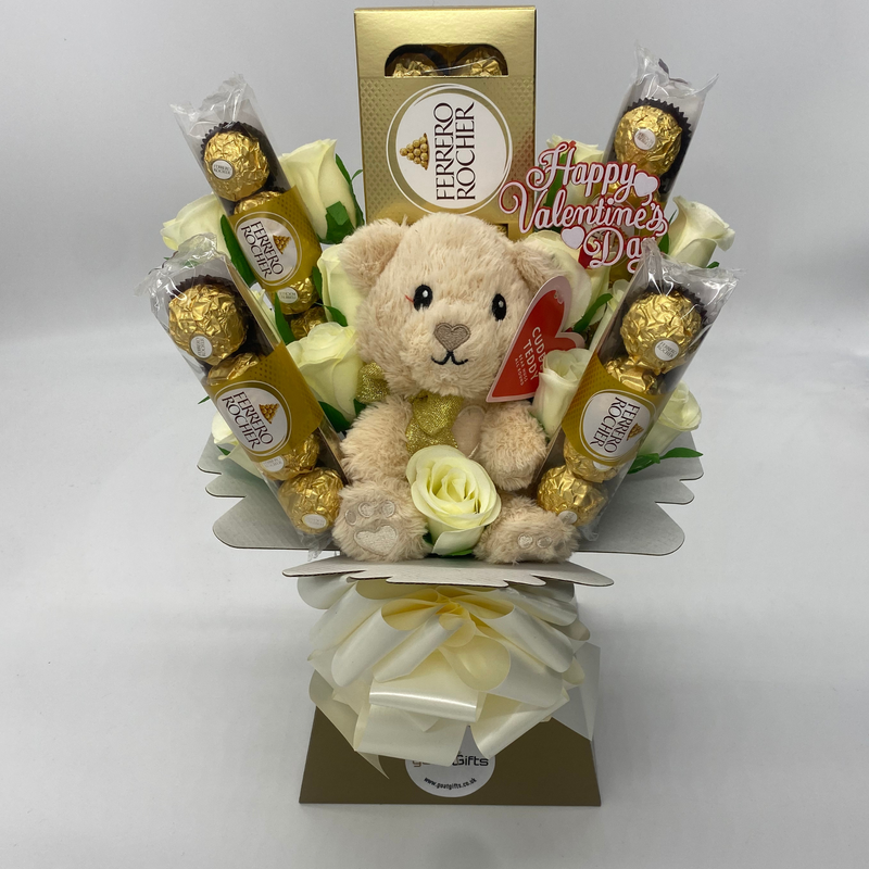 Ferrero Rocher, Roses & Teddy Bear Valentine&