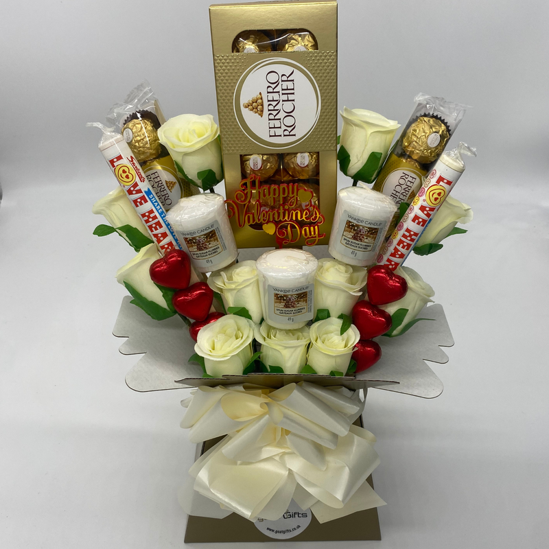Ferrero Rocher, Love Hearts, Yankee Candles & Roses Valentine&