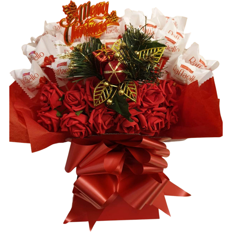 Christmas Rafaello & Roses Bouquet