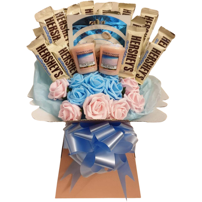 Hersheys Cookies & Cream With Yankee Candles Bouquet Gift