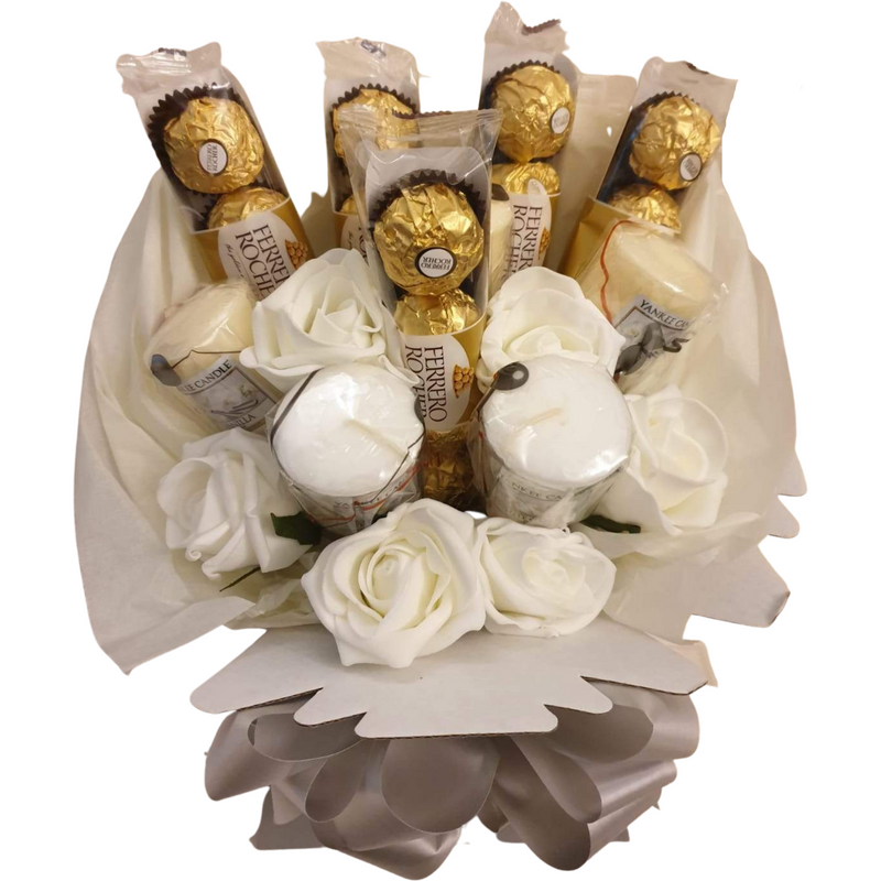 Cream Ferrero Rocher Yankee Candle Flowers Explosion Bouquet Gift
