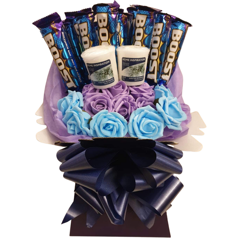 Cadburys Boost With Yankee Candles & Roses Chocolate Bouquet