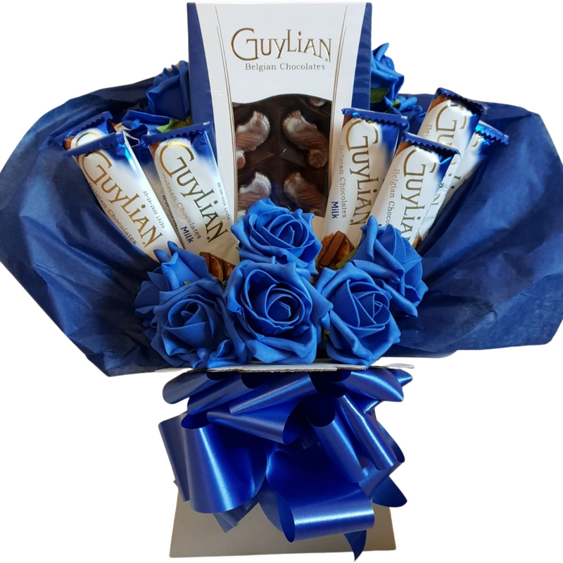 Guylian With Roses Bouquet Gift