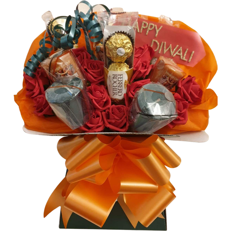 Diwali Ferrero Rocher & Yankee Candle with Roses