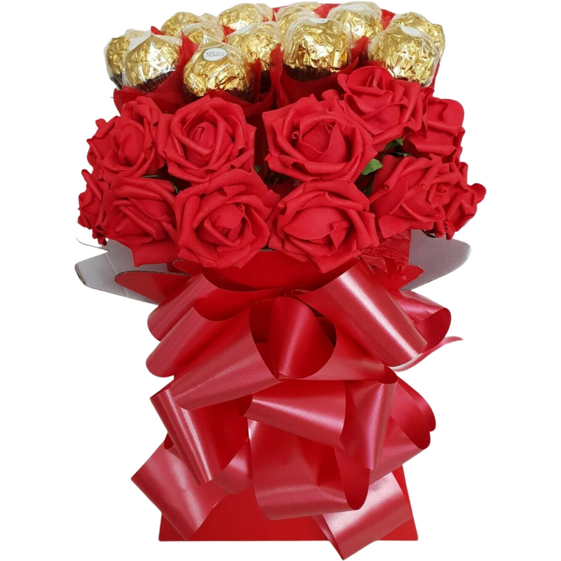 Red Ferrero Rocher With Roses