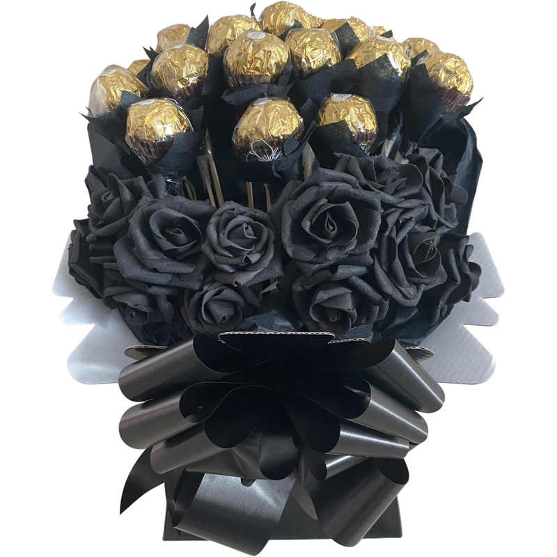 Black Ferrero Rocher & Roses Bouquet