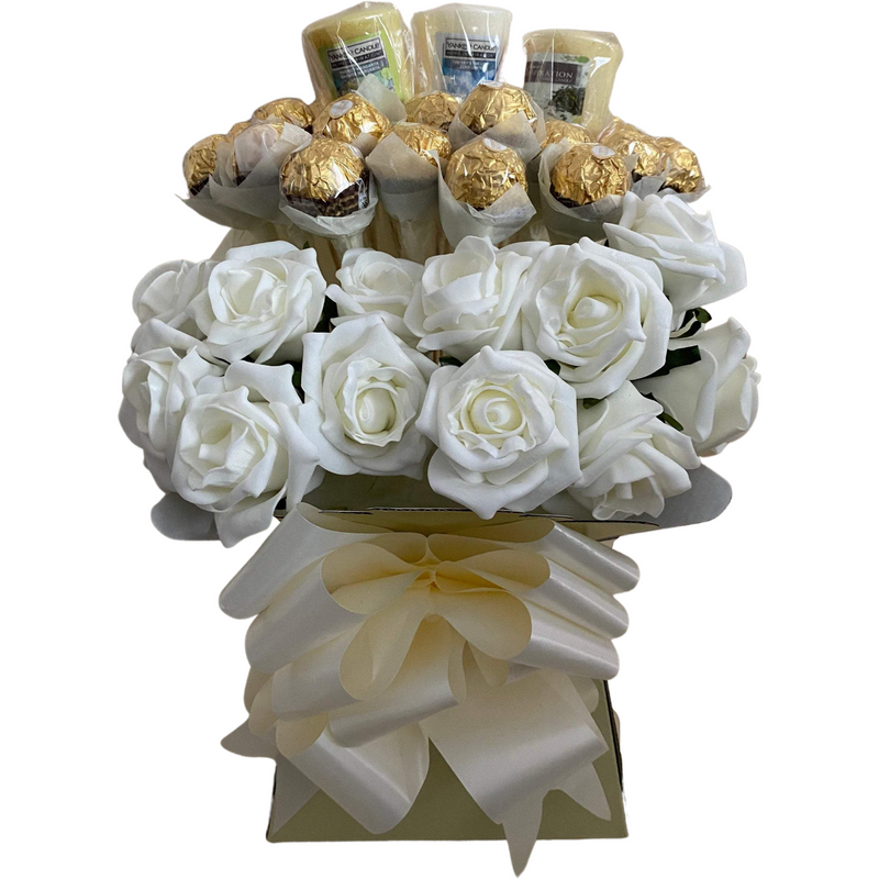 Cream Ferrero Rocher & Yankee Candle Bouquet