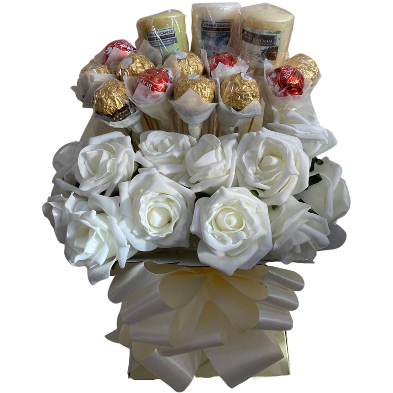 Cream Ferrero Rocher & Lindt Lindor With Yankee Candles Bouquet