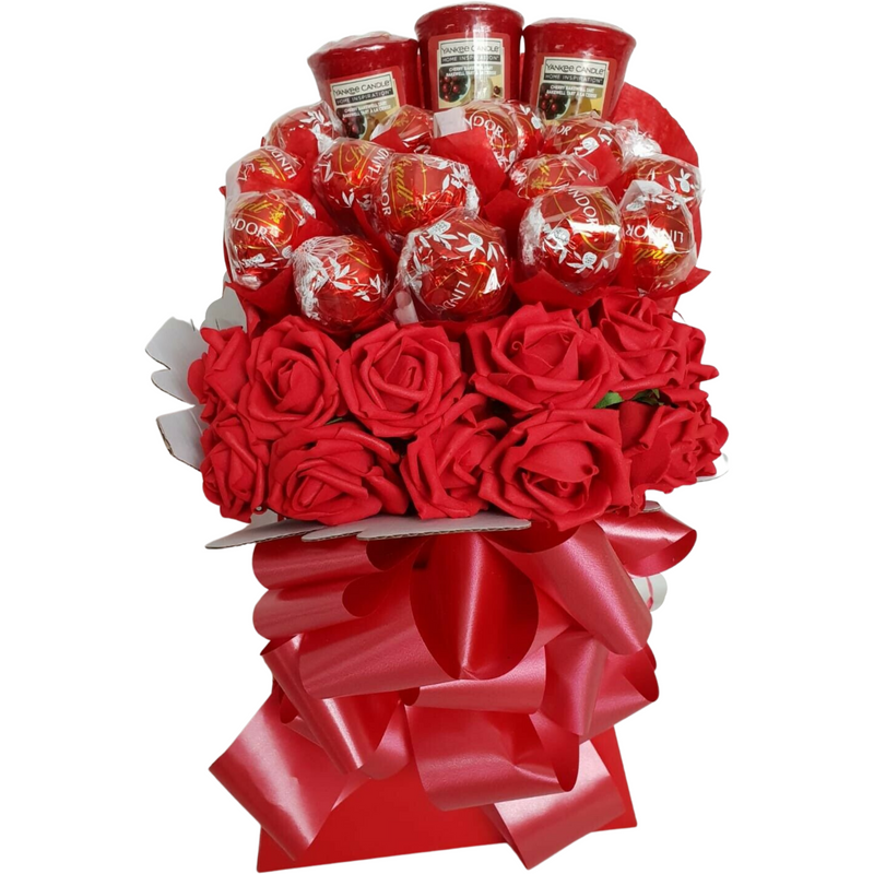 Lindt Lindor & Yankee Candle with Roses