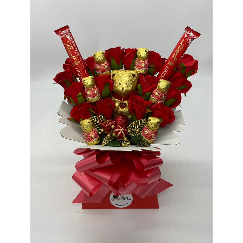 Lindt Lindor Christmas Teddy Bouquet