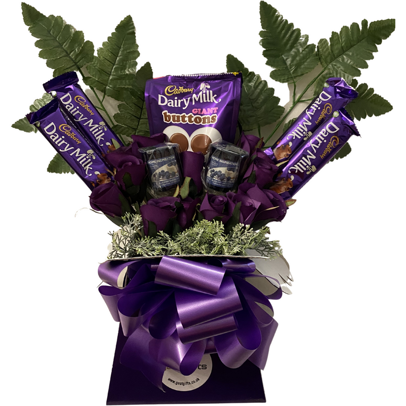 Cadburys Explosion Chocolate Silk Flowers Yankee Bouquet Gift