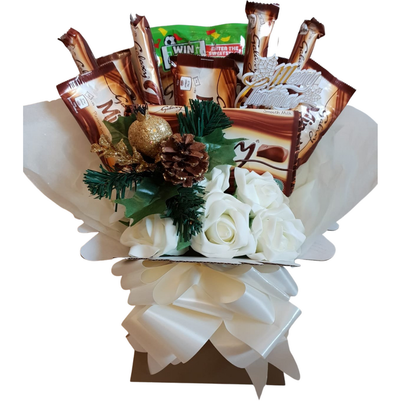 Large Christmas Galaxy Ripple Minstrels Chocolate Luxury Gift Bouquet Hamper